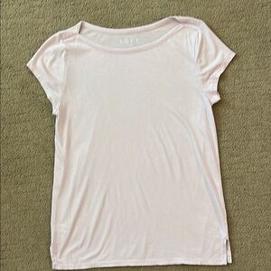 LOFT Light Purple Short Sleeve Tee